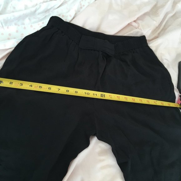 kate spade black elastic waist bow detail pants size small *PLEASE READ* - Picture 14 of 16